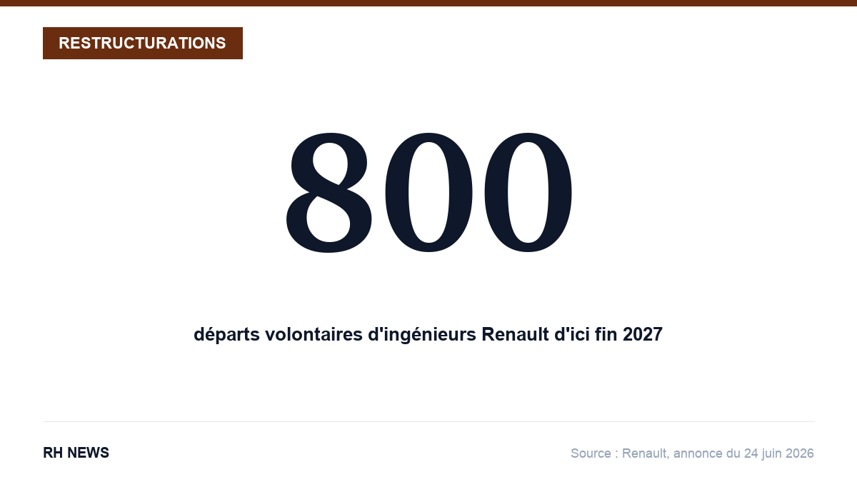 800 départs volontaires d’ingénieurs Renault en France d’ici fin 2027, source Renault