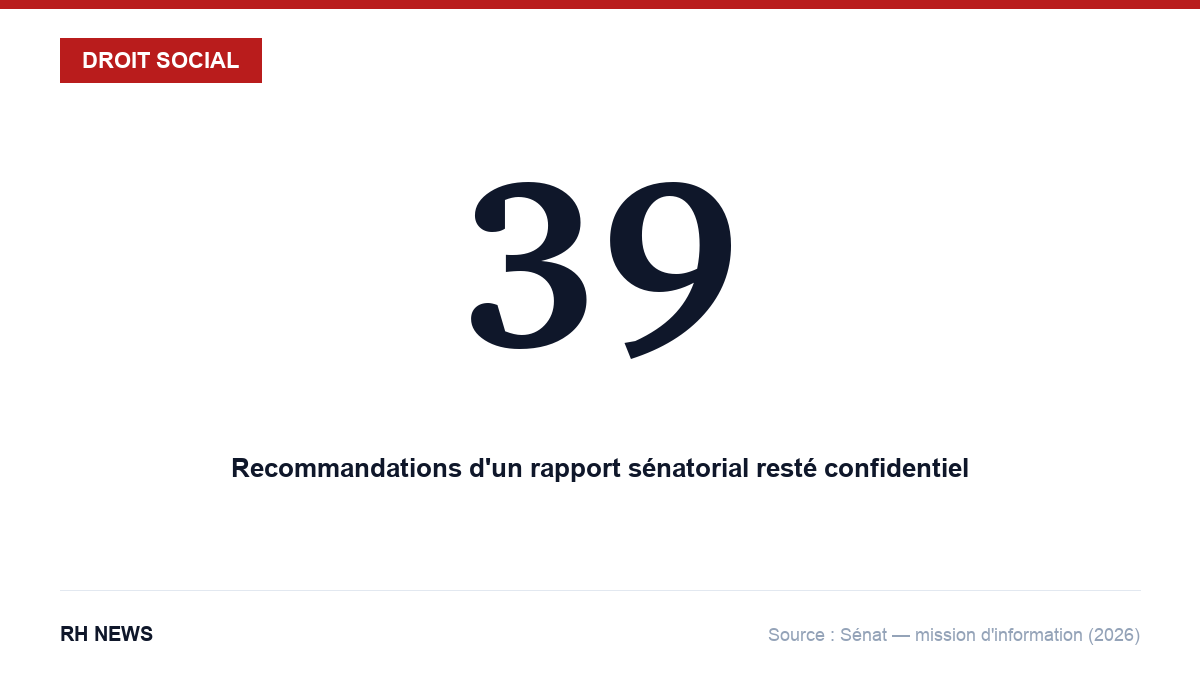 39 : le nombre de recommandations du rapport sénatorial resté confidentiel